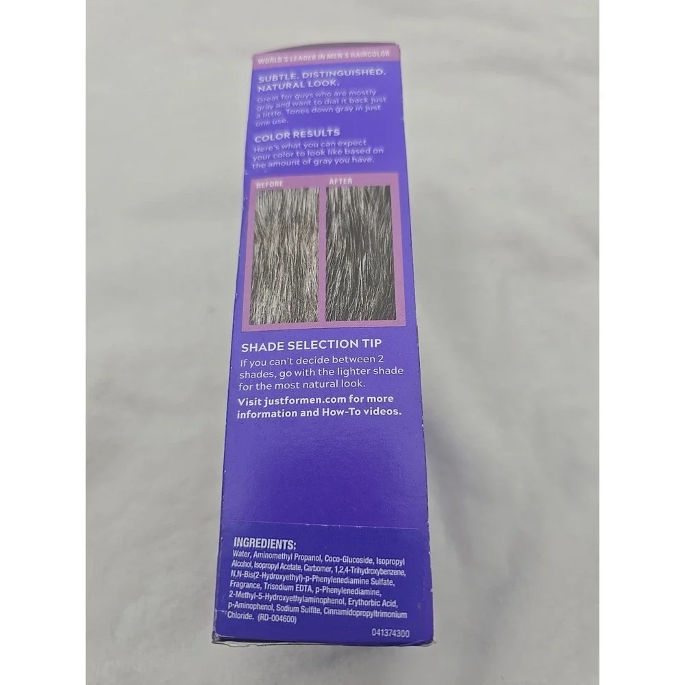 Just For Men Comb in Hair Color T-45 Dark Brown Touch of Gray Coverage